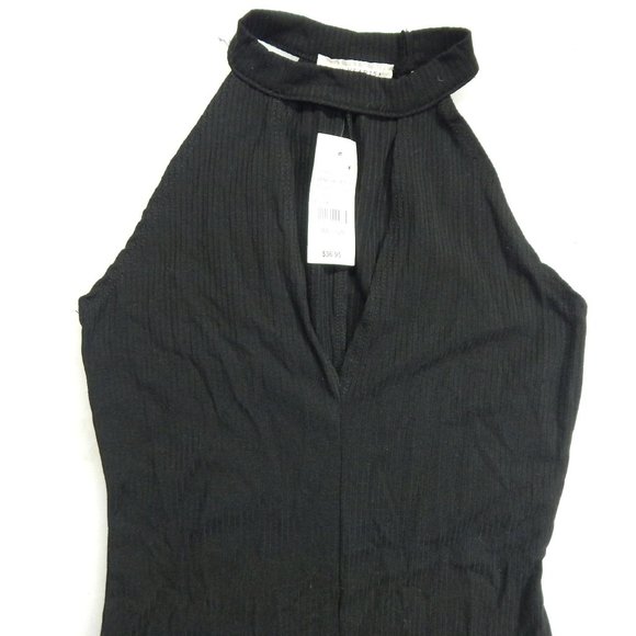 PacSun Womens Body Con Mock Turtleneck Midi Sleeveless Dress Black Size S - Picture 4 of 7